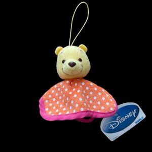 BNWT Pooh Floatie head kids blanket keychain bag charm accessory